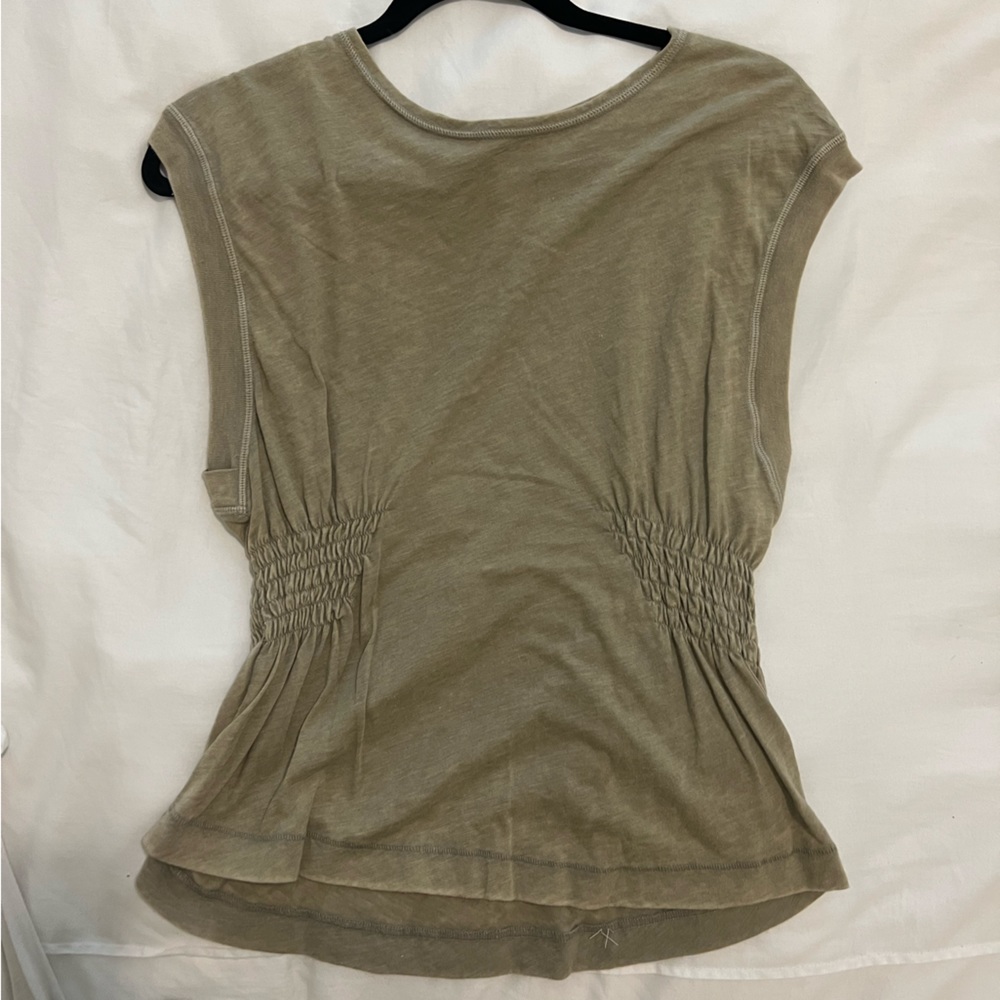 We The Free Olive Green Short Sleeve Tee